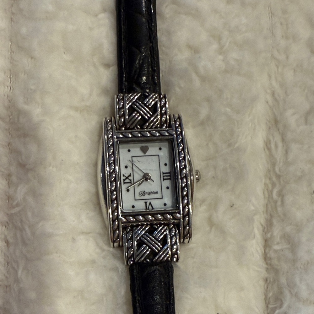 Brighton Ventura Black and Silver Women's Watch